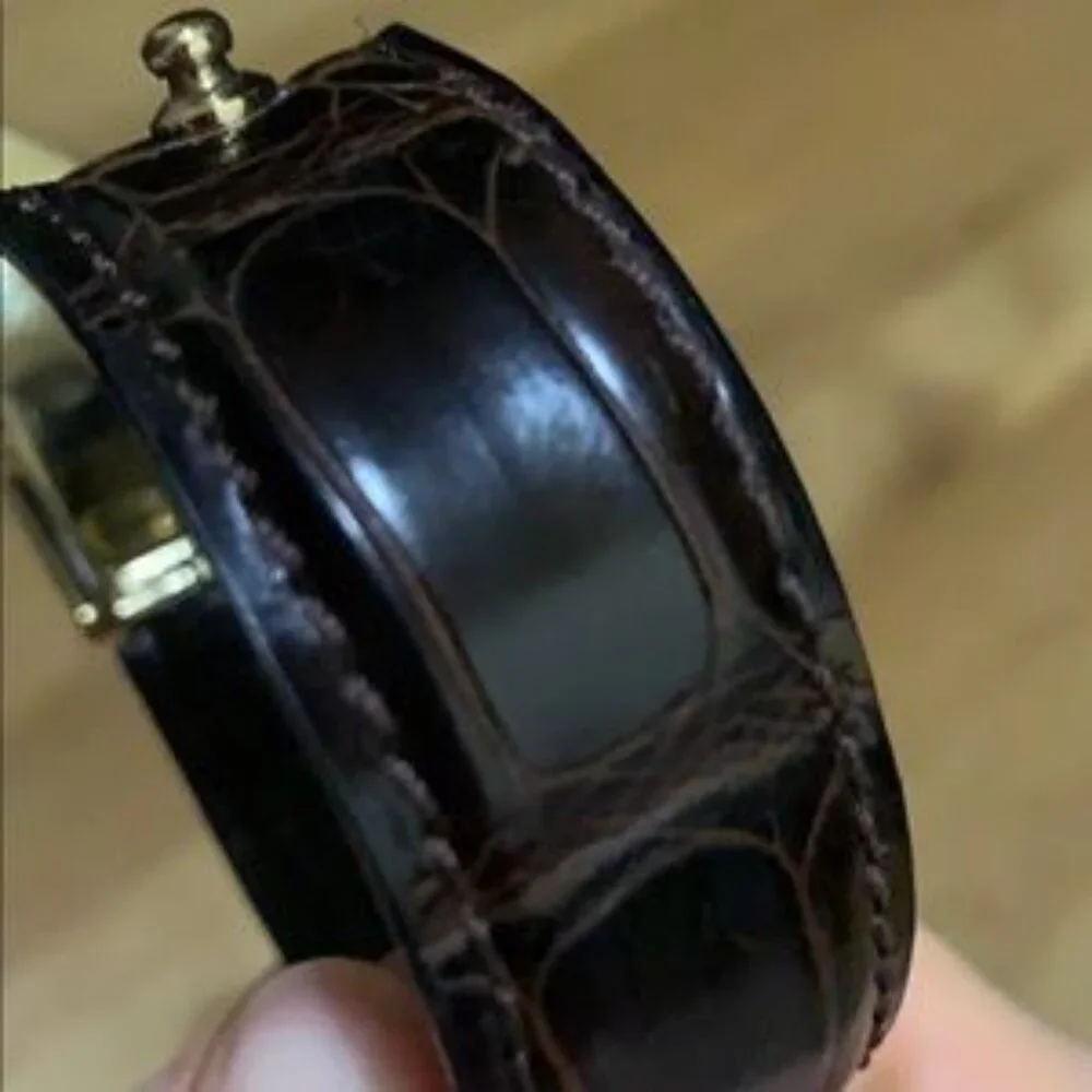 Vintage Gucci Belt Buckle Strap Bangle Bracelet - Picture 2 of 12